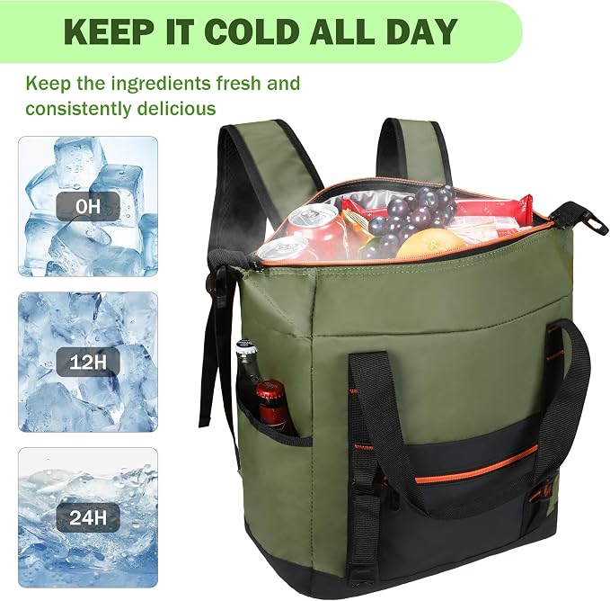 Tirrinia Cooler Backpack Waterproof Insulated - Image 3