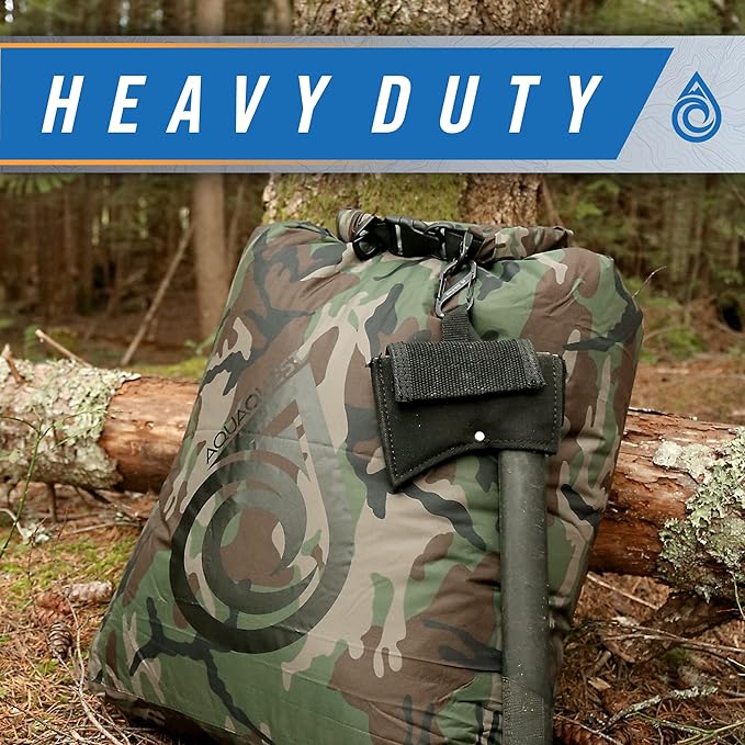 AquaQuest Rogue Dry Bag – 20L Olive Drab – 100% Waterproof Roll Top – Gear - Image 3