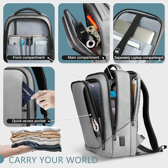 hk Laptop Backpack for Men - Image 3