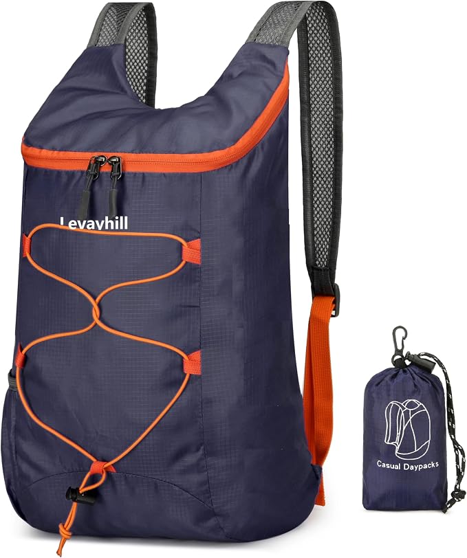16L Hiking Daypack Lightweight Foldable Travel Backpack Water Repellent Camping by Levayhill