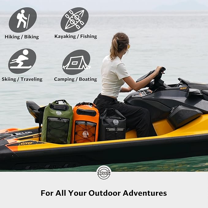 STOVER 5/10/25/30/40/55L Waterproof Backpack- Floating Dry Bag - Image 6