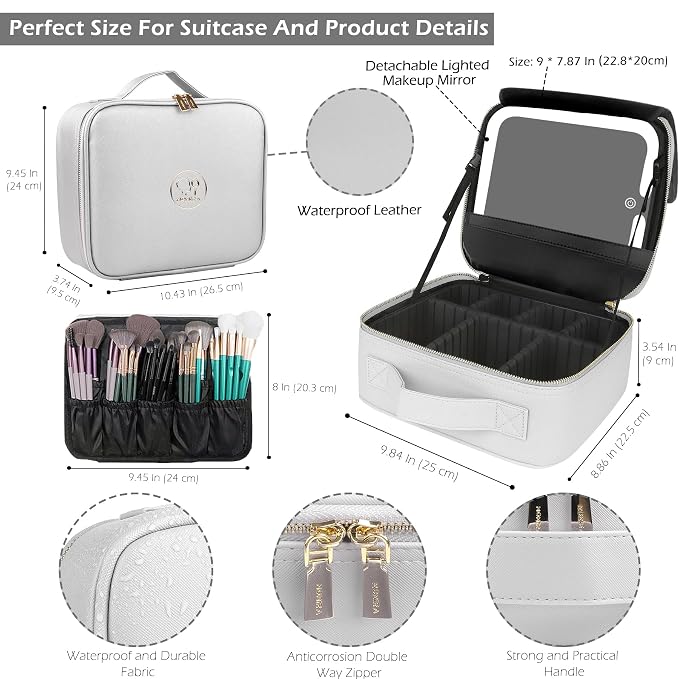 MOMIRA Travel Makeup Bag Cosmetic Bag Makeup Organizer Bag - Image 3
