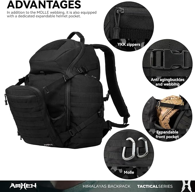 52L Tactical Backpack Military Molle Assault Pack - Image 3