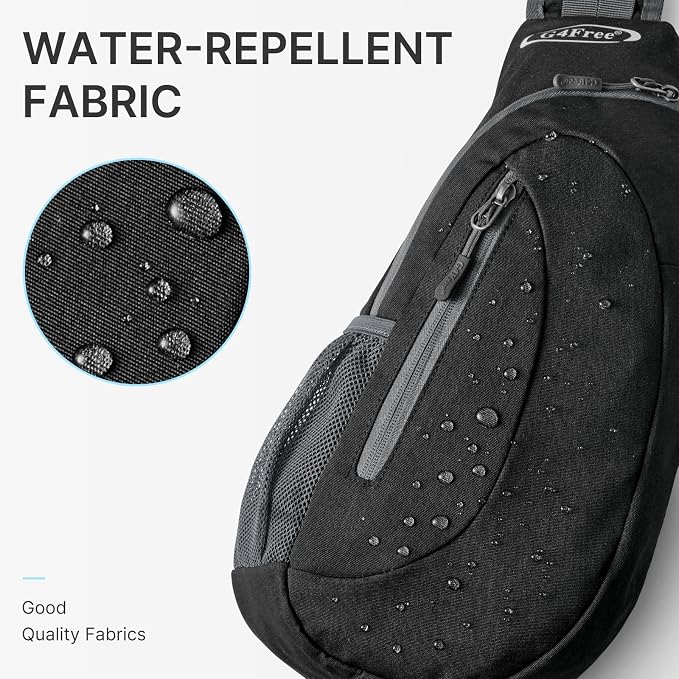 G4Free Sling Bag for Men Women, Small Crossbody Backpack Lightweight Chest - Image 6