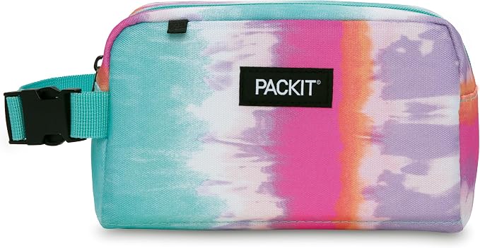 PackIt Freezable Snack Box, Tie Dye Sorbet, Built by PackIt