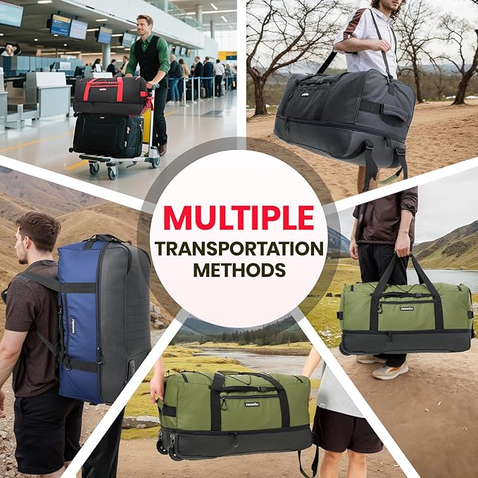 Fanwoli 30'' Rolling Duffel Bag - Image 7