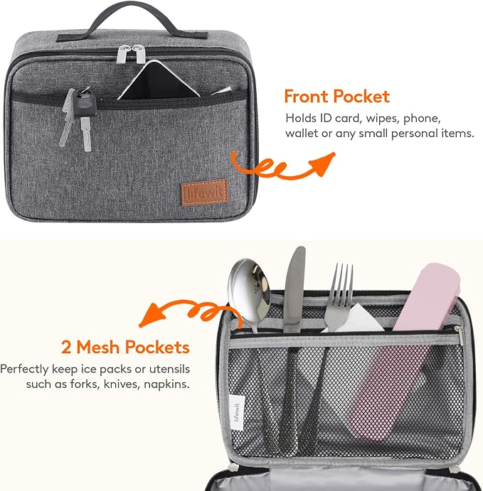 Lifewit Freezable Lunch Box, Insulated Reusable Lunch Bag - Image 5