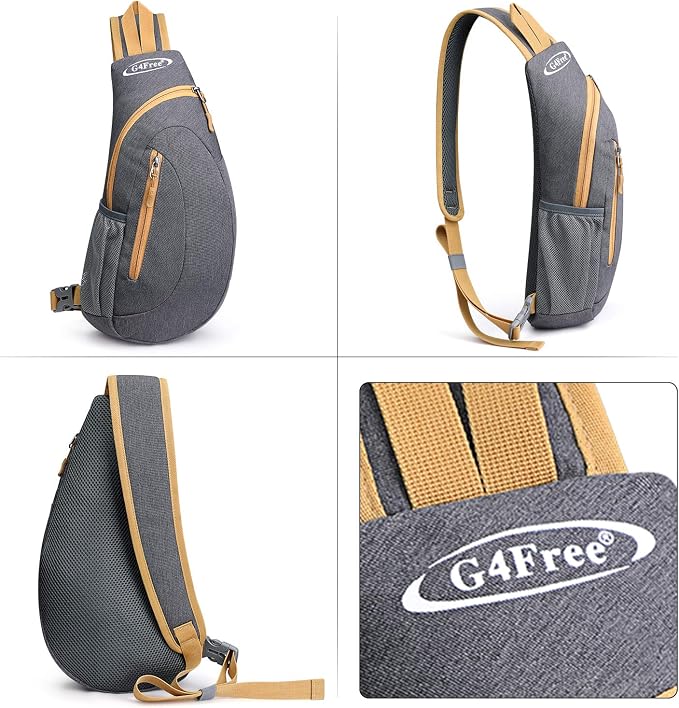 G4Free Sling Bag for Men Women, Small Crossbody Backpack Lightweight Chest - Image 2
