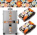 Orange Daisy Luggage Straps for Suitcases TSA Approved, Luggage Identifiers for by Unknown