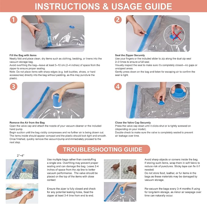 Cozy Essential 16 Pack Vacuum Storage Bags - Image 7