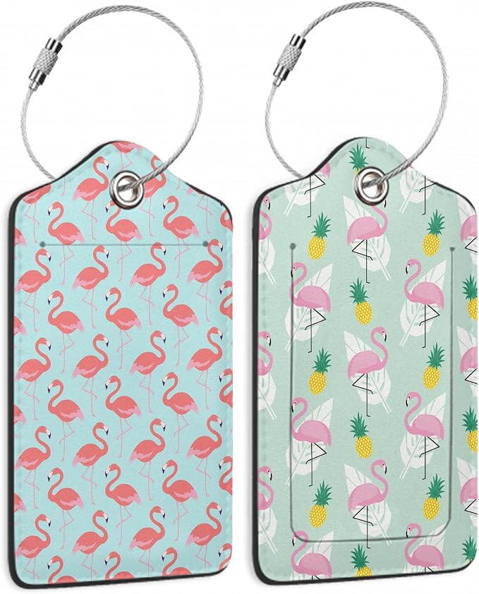 2 Pack Funny Luggage Tags with for Suitcases by DEMACYA