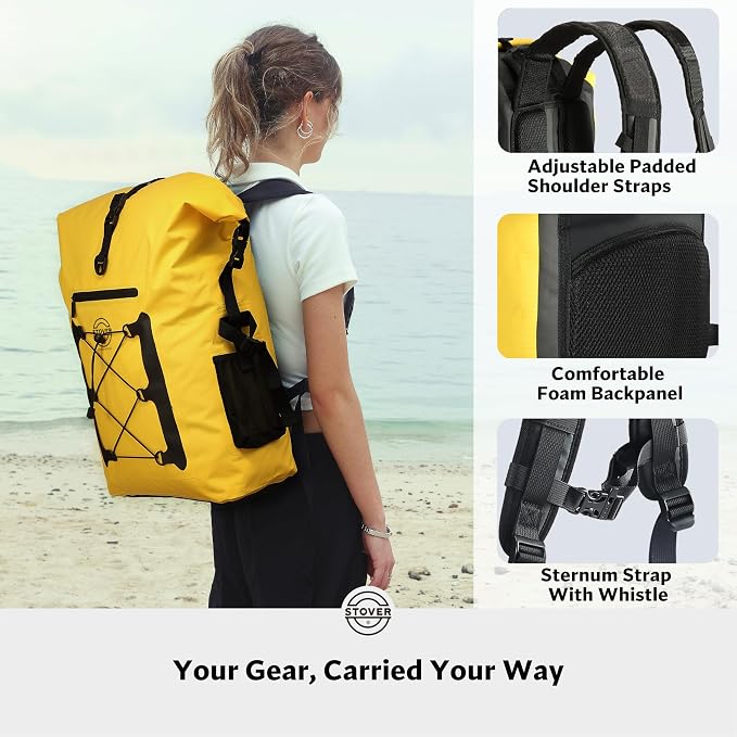 STOVER 5/10/25/30/40/55L Waterproof Backpack- Floating Dry Bag - Image 3