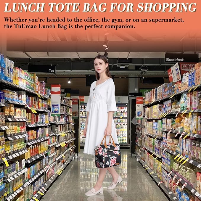 TuErCao Lunch Box for Women Adult Insulated Lunch Bag for Female Teacher Nurse - Image 3