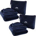 BlueHills Premium Soft 2-Pack Travel Blanket Pillows Airplane Large Plane by BlueHills