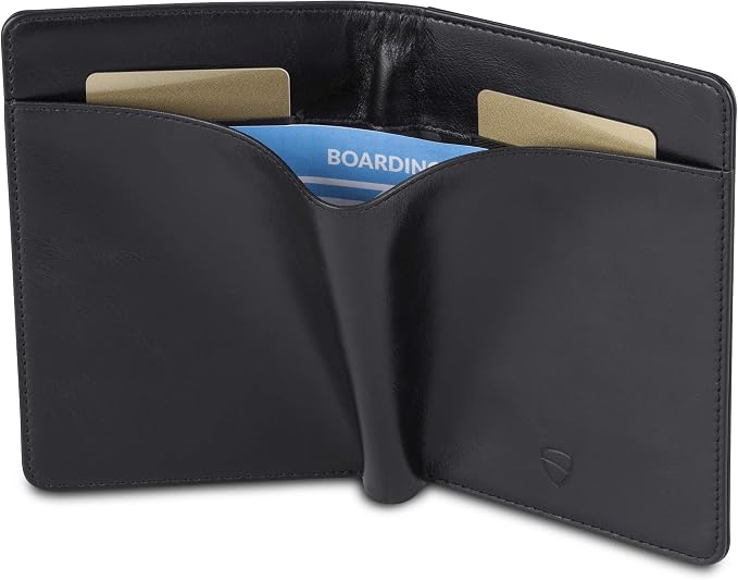 Vaultskin Leather Passport Holder, Slim RFID Blocking Travel Wallet - Image 3