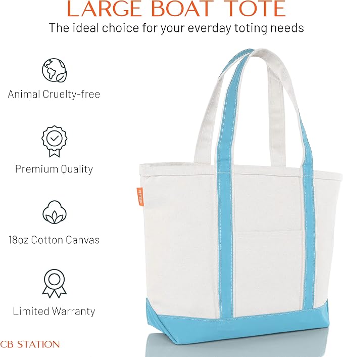 CB STATION Medium Classic Canvas Tote Bag - Image 2