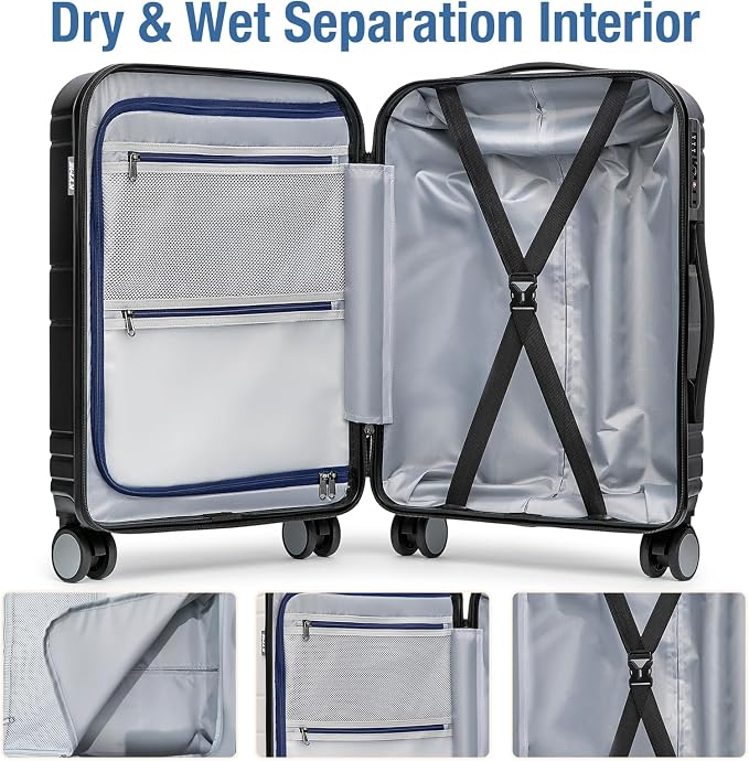 KYME Carry On Luggage 22x14x9 Airline Approved - Image 5