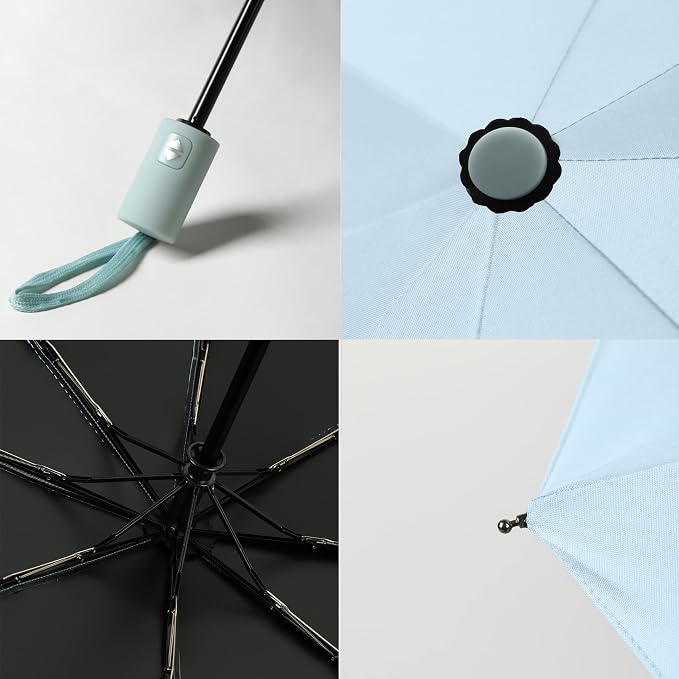 BAODINI Small UV Protection Travel Umbrella Compact - Image 4