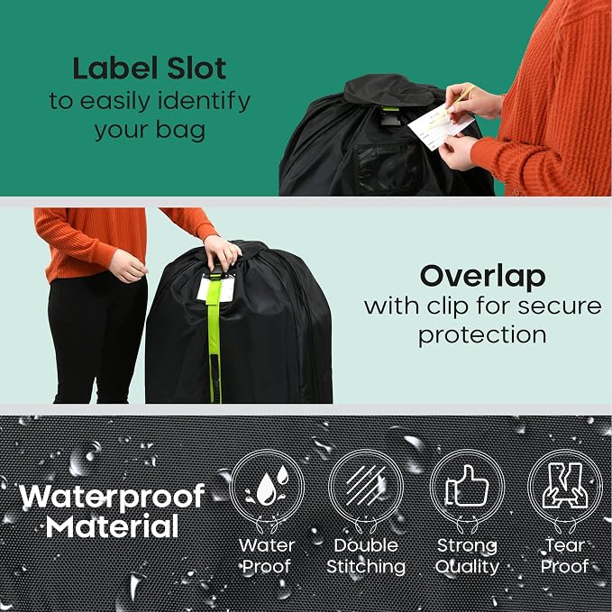 reperkid Large Stroller Bag for Airplane Travel, Fits Most Large, Jogging - Image 6