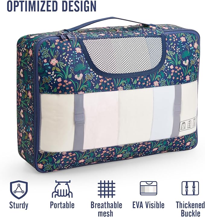 Veken 8 Set Packing Cubes for Travel Essentials, Suitcase Organizer Bags in 4 - Image 4