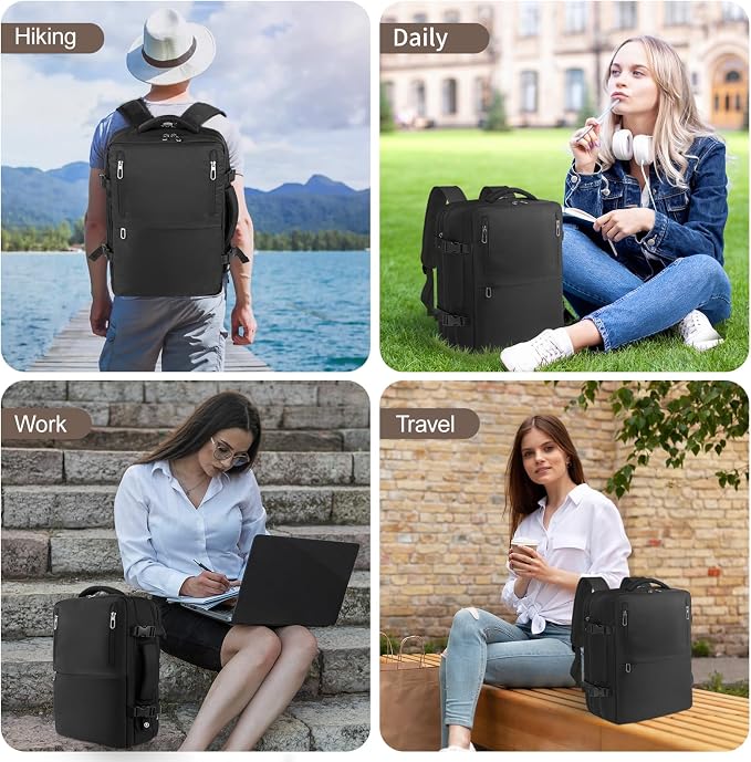 Travel Laptop Backpack with USB Charging Port Business Anti Theft Water - Image 7