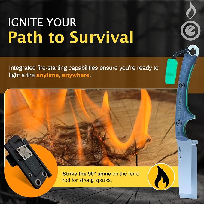 OUTDOOR ELEMENT Flicker Feather Knife Wise Owl GLOW - Image 3