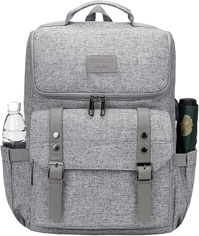 YALUNDISI Vintage Backpack Travel Laptop Backpack - Image 2