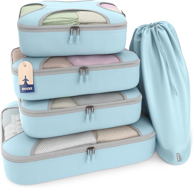 Shacke Premium 5 Packing Cubes Set by Shacke