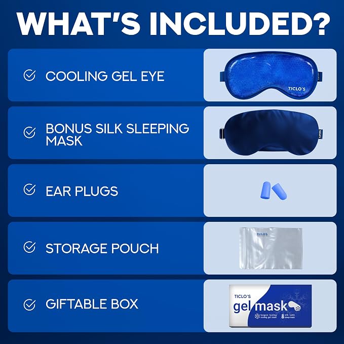 Ticlo's Cooling Eye Mask for Puffy Eyes - Image 7
