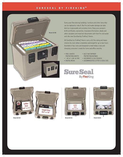 FireKing SureSeal Fire Safe - Image 5