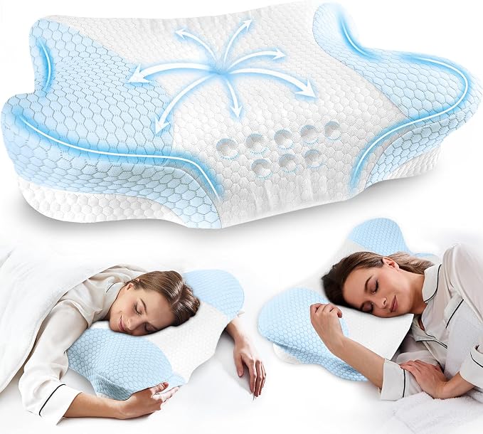 Cervical Neck Pillow for Side Sleeper by VJASD
