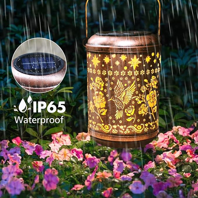 Solar Lanterns Outdoor Waterproof Hummingbird Christmas Garden Decor - Image 8