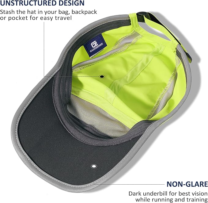 GADIEMKENSD Reflective Folding Outdoor Hat Unstructured Design UPF 50+ Sun - Image 4