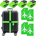 Weewooday 8 Pcs Luggage Straps Suitcase Tags Set by Weewooday