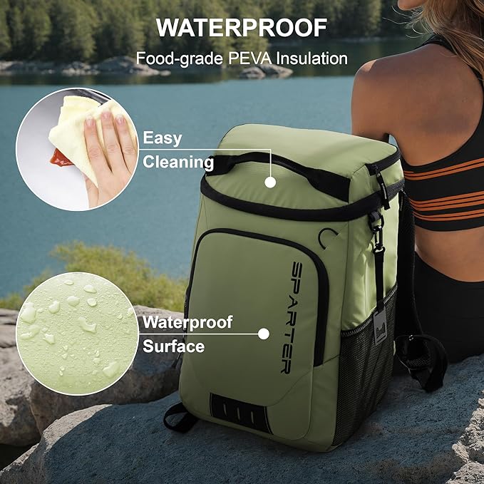 SPARTER Backpack Cooler Insulated Leak Proof 33/49 Cans, 2 Insulated - Image 5