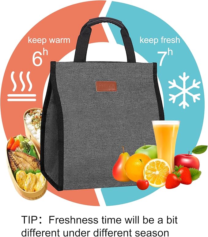 Lunch Bags for Women Insulated Reusable Lunch Tote - Image 5