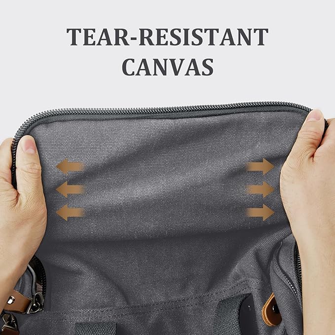 Gonex Canvas Duffle Bag for Travel, 60L Duffel Overnight Weekend Bag - Image 3