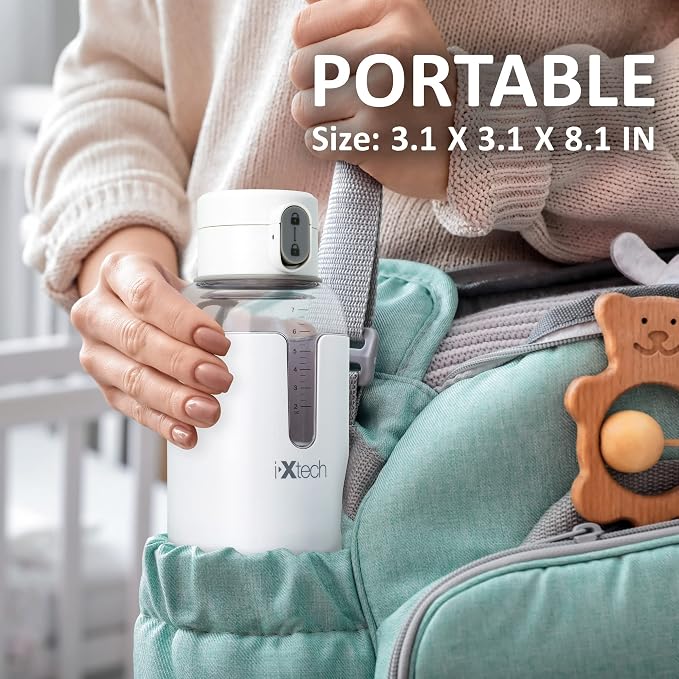 IXTECH Portable Water Warmer for Baby Formula, 8 oz., Electric Warming - Image 5