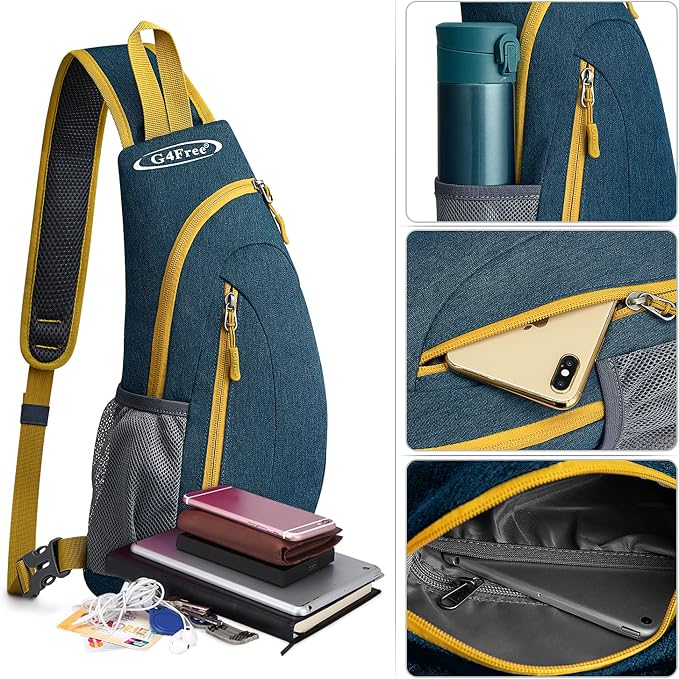 G4Free Sling Bag for Men Women, Small Crossbody Backpack Lightweight Chest - Image 5