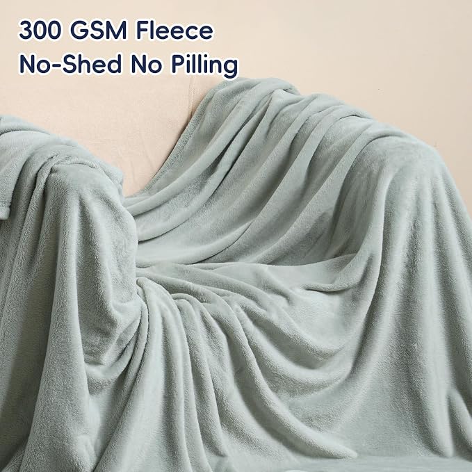 PHF Ultra Soft Fleece Blanket King Size, No Shed No Pilling Luxury Plush Cozy - Image 3