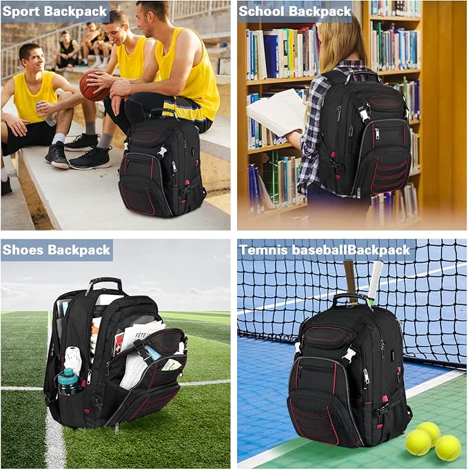 18.4 Laptop Backpack for Men, Extra Large Gaming Laptops Backpack - Image 6