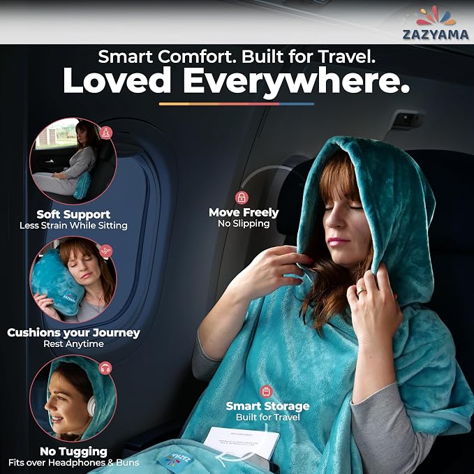 3-in-1 Travel Blanket Airplane – Compact - Image 6
