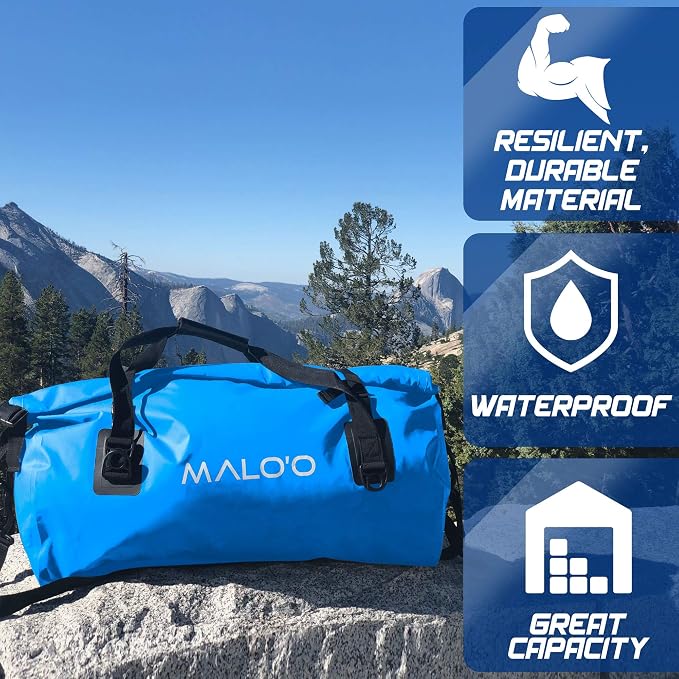 Malo'o Waterproof Dry Bag Duffel 40L/60L/100L, Roll Top Duffel Keeps Gear Dry - Image 4