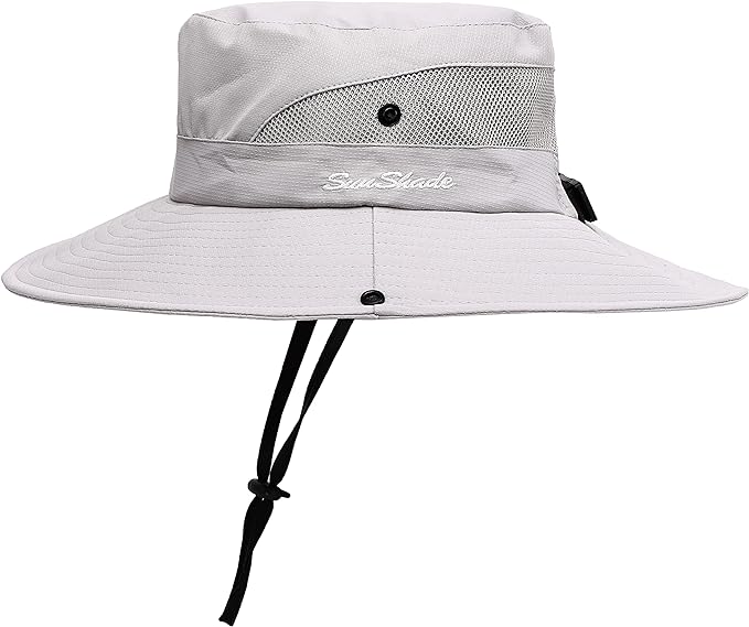 Womens Summer Sun Hat Beach Hat Wide Brim Outdoor UV Protection Hat Foldable by AEFSHAN