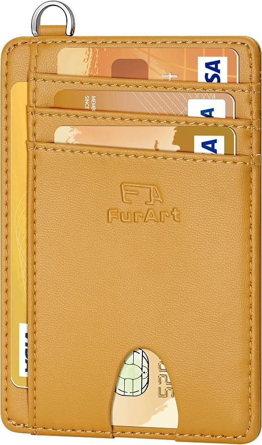 FurArt Slim Minimalist Wallet, Front Pocket Wallets, RFID Blocking, Credit Card by FurArt
