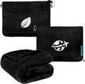 PAVILIA Travel Blanket and Pillow, Arms Opening Airplane Blankets by PAVILIA