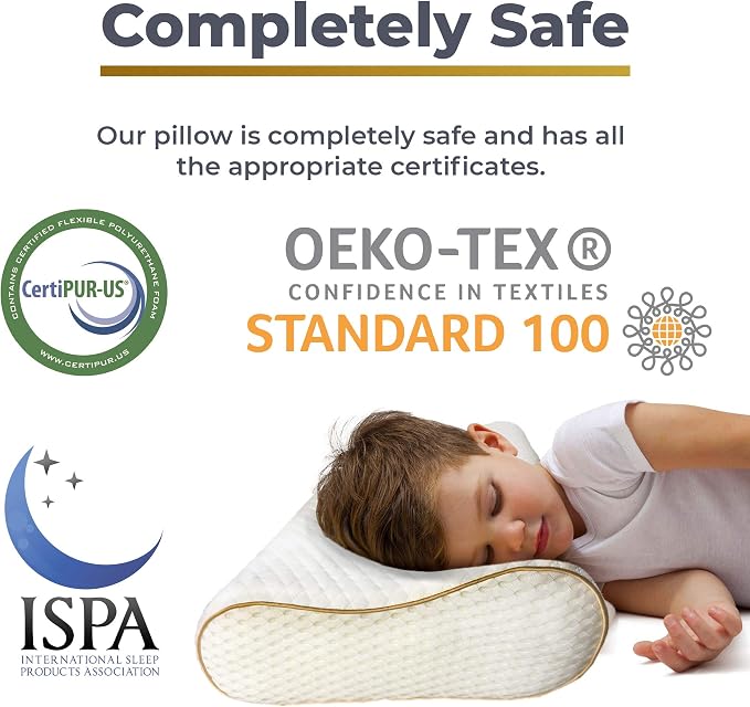 Royal Therapy 1-Pack Memory Foam Pillow, Medium-Firmness Cervical, Queen - Image 6