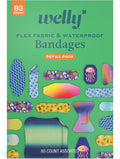 Welly Bandage Family Pack | Adhesive Flexible Fabric & Waterproof Bandages | by Welly