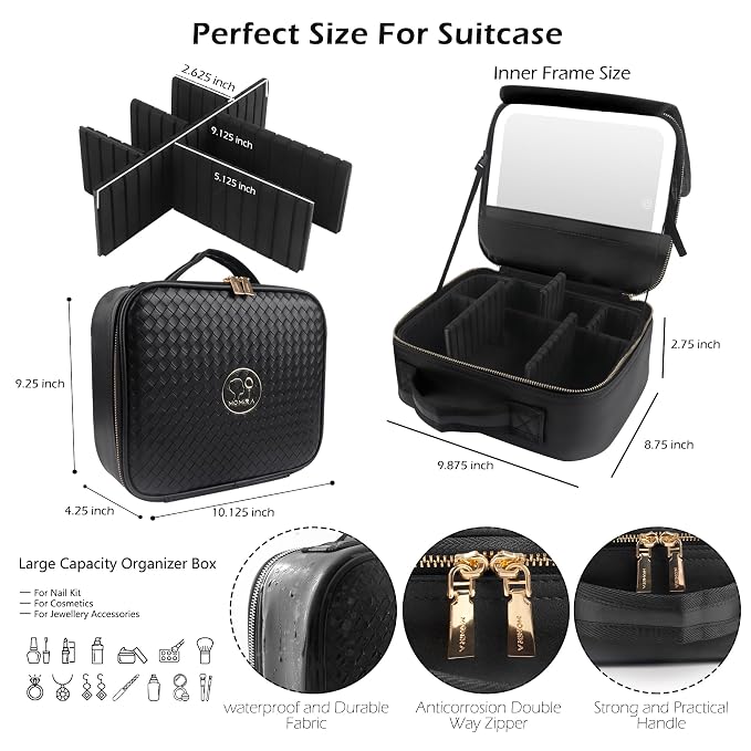 MOMIRA Travel Makeup Bag Cosmetic Bag Makeup Organizer Bag - Image 3
