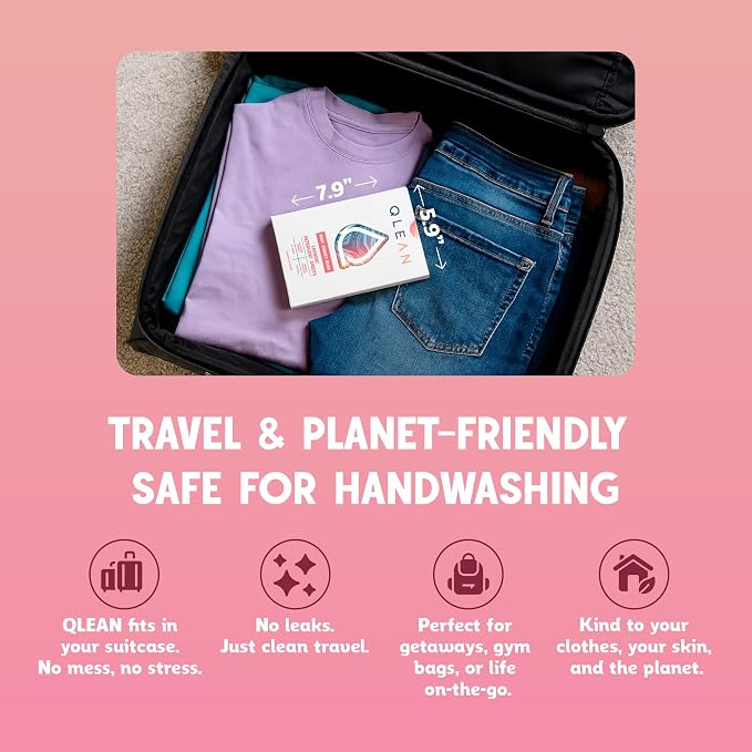 QLEAN Laundry Detergent Sheets – Travel Laundry Detergent Sheets, Eco-Friendly - Image 8